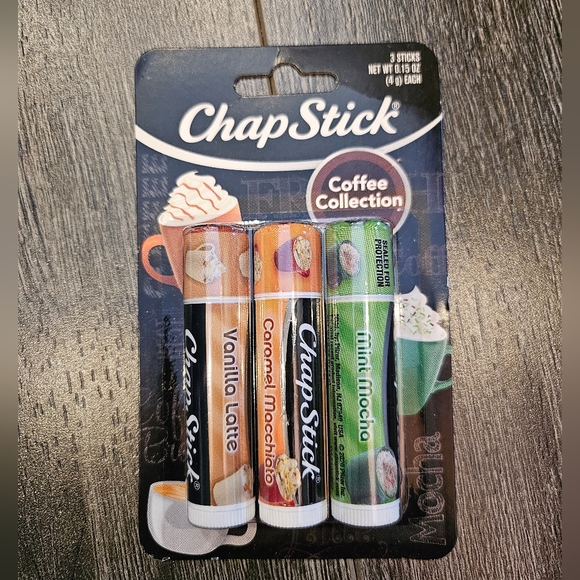 Chap Stick Other - 💋Coffee Collection Lip Balm Trio - Vanilla Latte, Caramel Macchiato, Mint Mocha